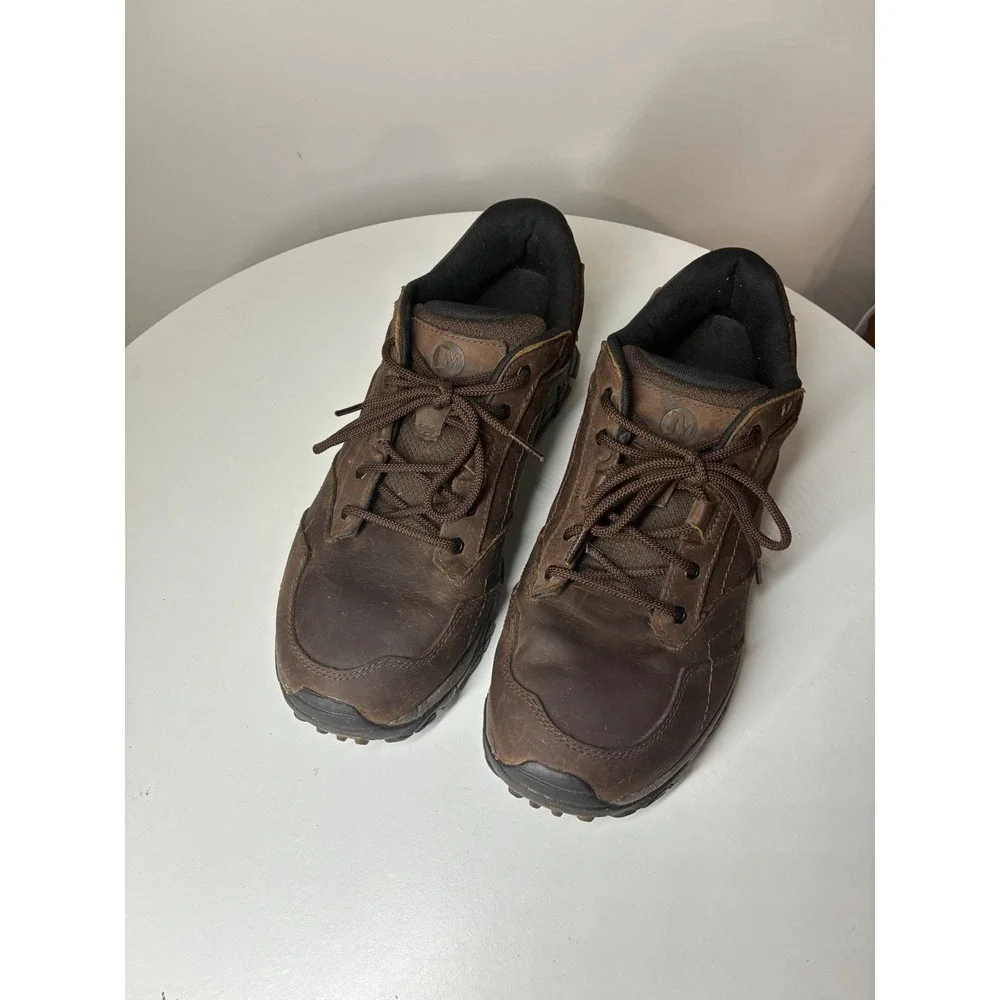 Merrell Men's Moab Adventure Lace Dark Earth Waterproof Hiking Shoe US Size 11